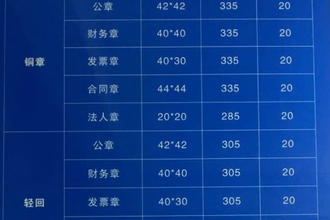 拉薩刻公章需要什么資料，多少錢一個(gè)，要多久？刻制全套印章又要多少錢？