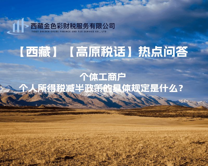 個體工商戶個人所得稅減半政策的具體規(guī)定是什么？